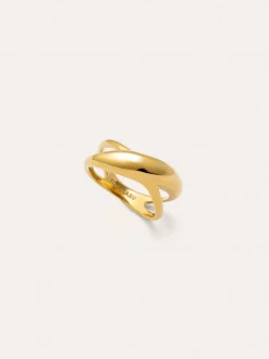 Anillo Ariel Acero Baño Oro