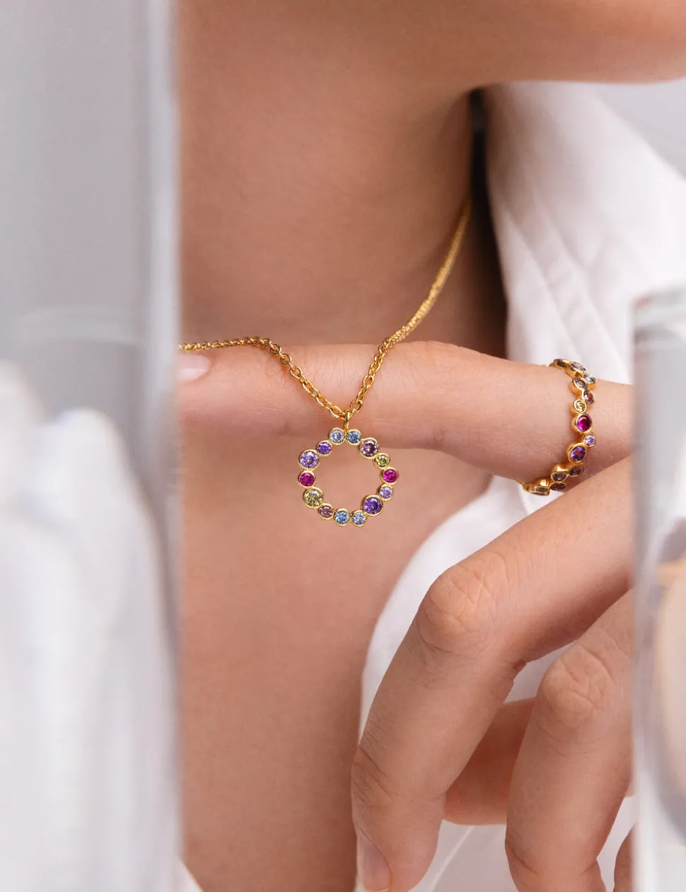 Anillo Bubbles Baño Oro
