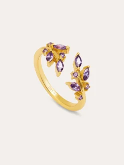 Anillo Buganvilla Baño Oro
