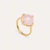 Anillo Celebrate Pink Baño Oro