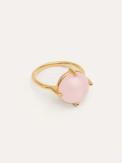 Anillo Celebrate Pink Baño Oro