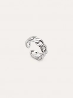 Anillo Chunky Eslabón Acero