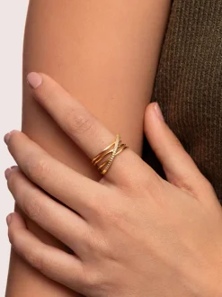 Anillo Comete Baño Oro