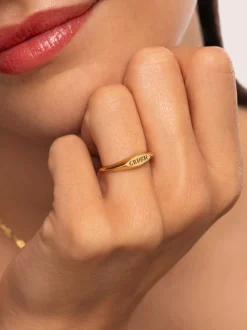 Anillo Crush Baño Oro