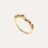 Anillo Estellar Colors Plata Baño Oro