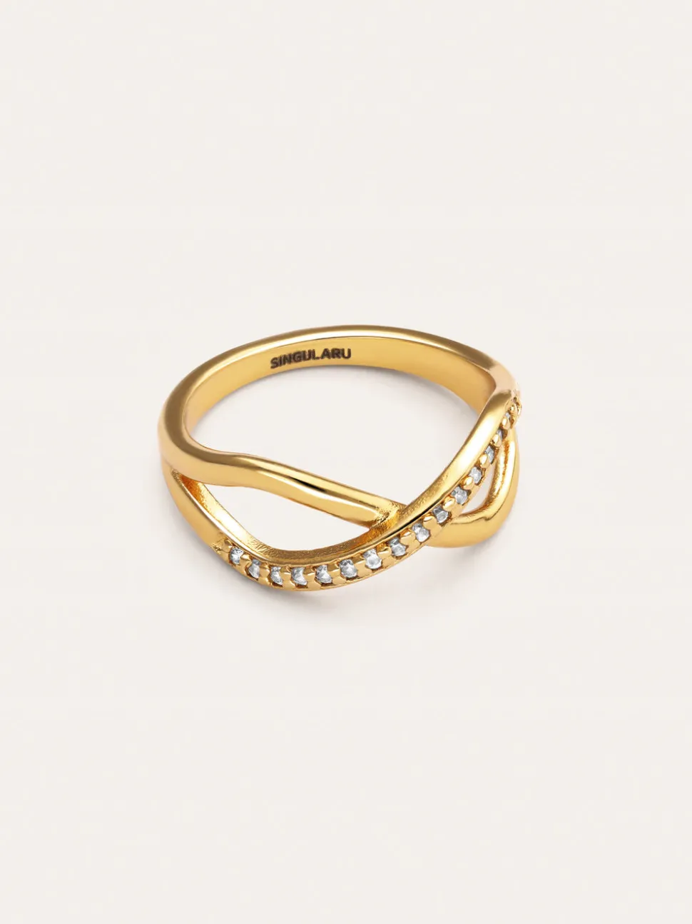 Anillo Eterna Sparks Baño Oro