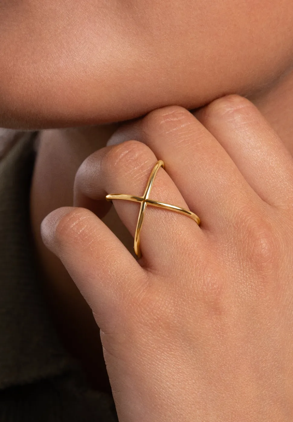 Anillo 4Ever Plata Baño Oro