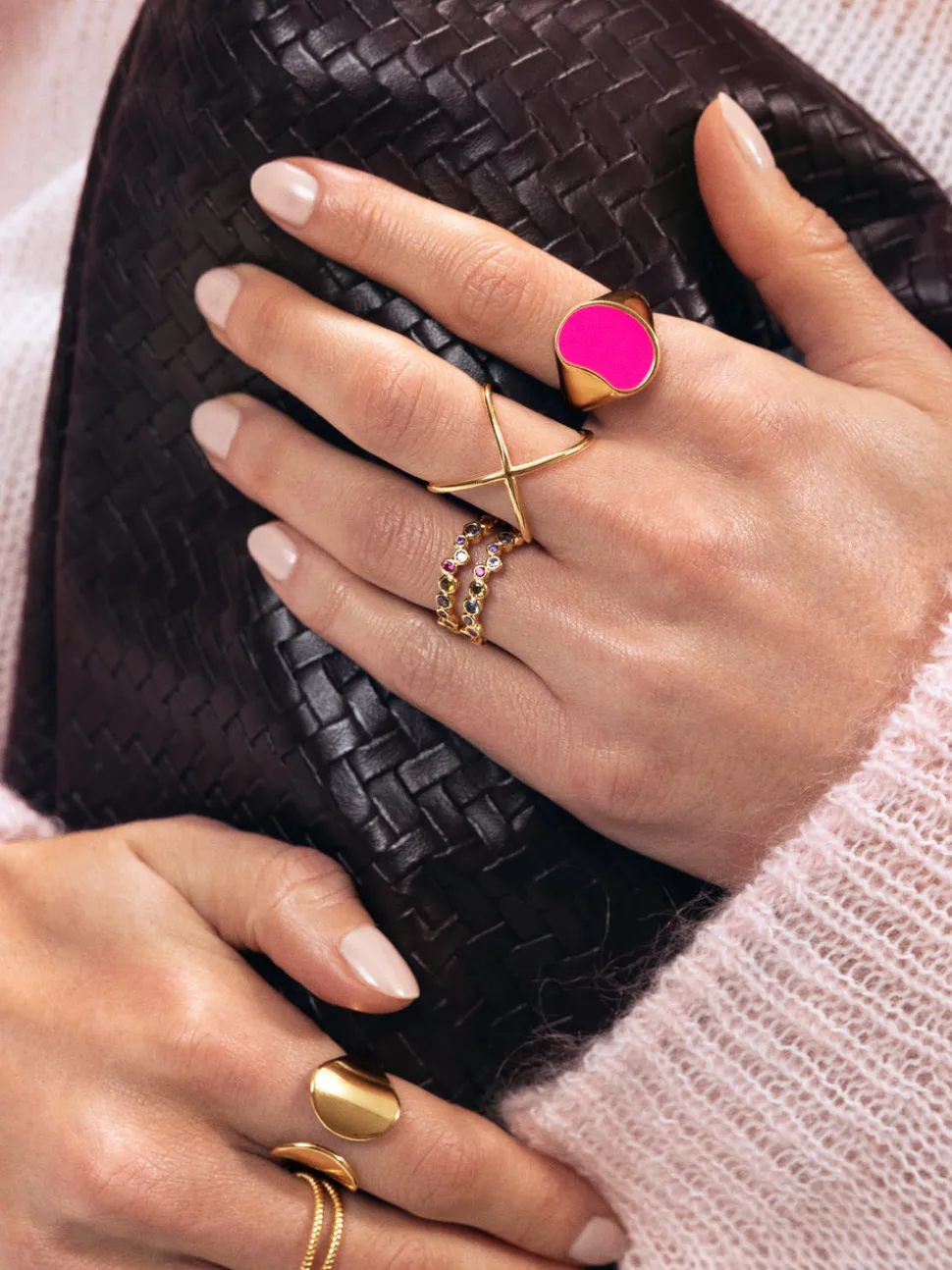 Anillo 4Ever Plata Baño Oro