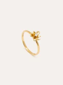 Anillo Gardenia Baño Oro