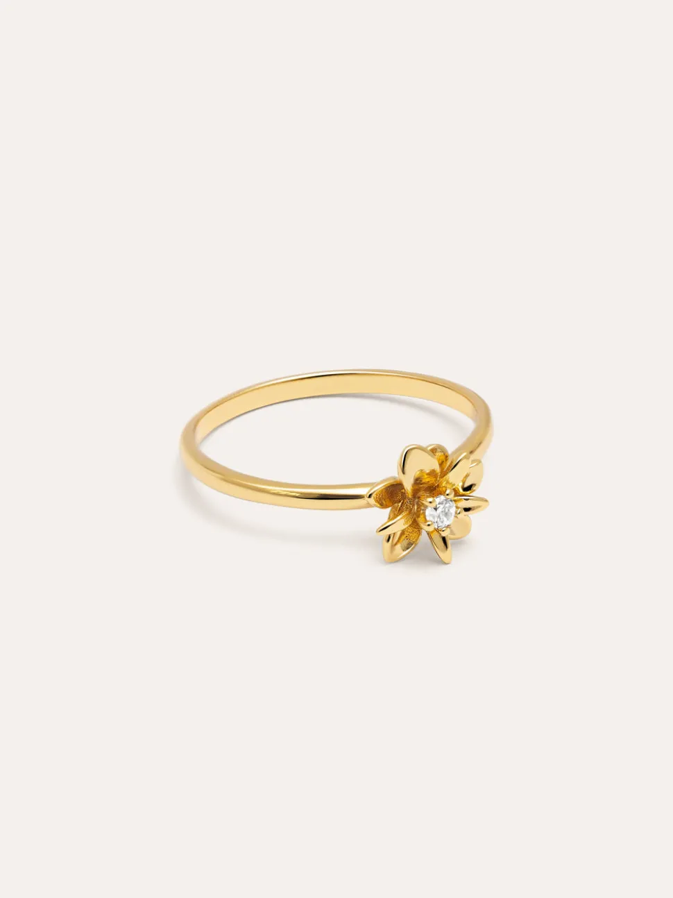 Anillo Gardenia Baño Oro
