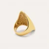 Anillo Hippie Acero Baño Oro