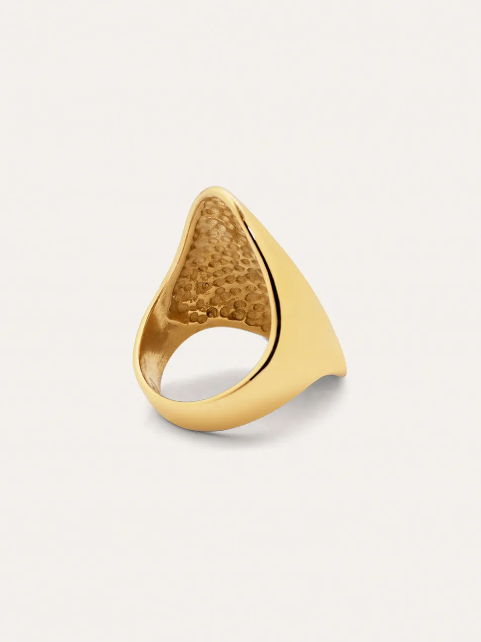 Anillo Hippie Acero Baño Oro