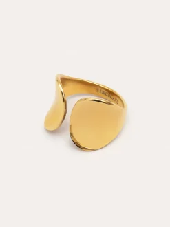 Anillo Honey Acero Baño Oro