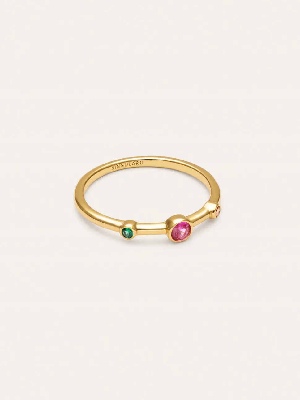 Anillo Leonor Rose Baño Oro