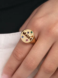 Anillo Mamá Baño Oro