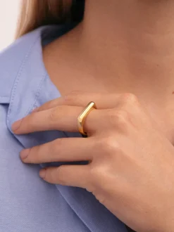 Anillo Mariana Acero Baño Oro
