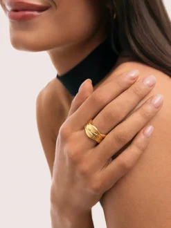 Anillo Maui Acero Baño Oro