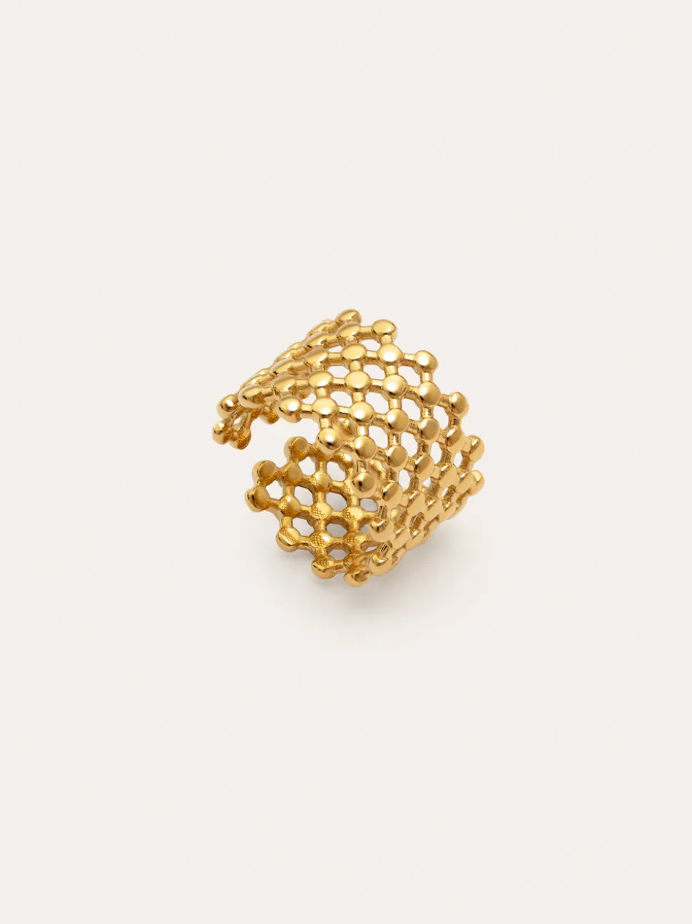 Anillo Mini Bomb Acero Baño Oro