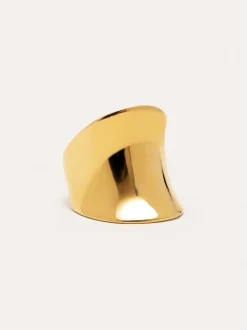 Anillo Odisea Acero Baño Oro