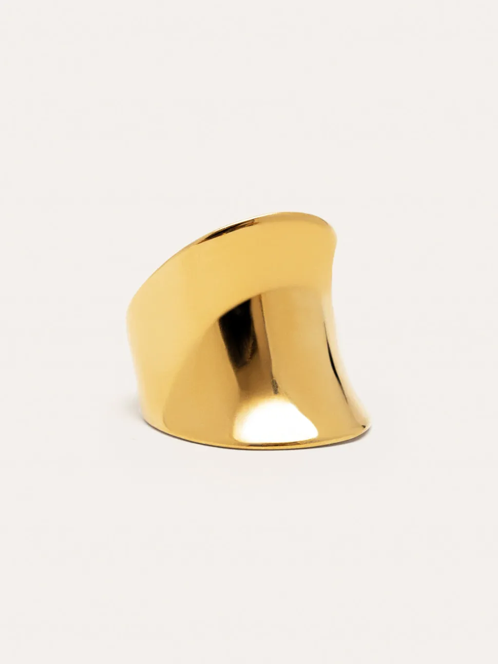Anillo Odisea Acero Baño Oro