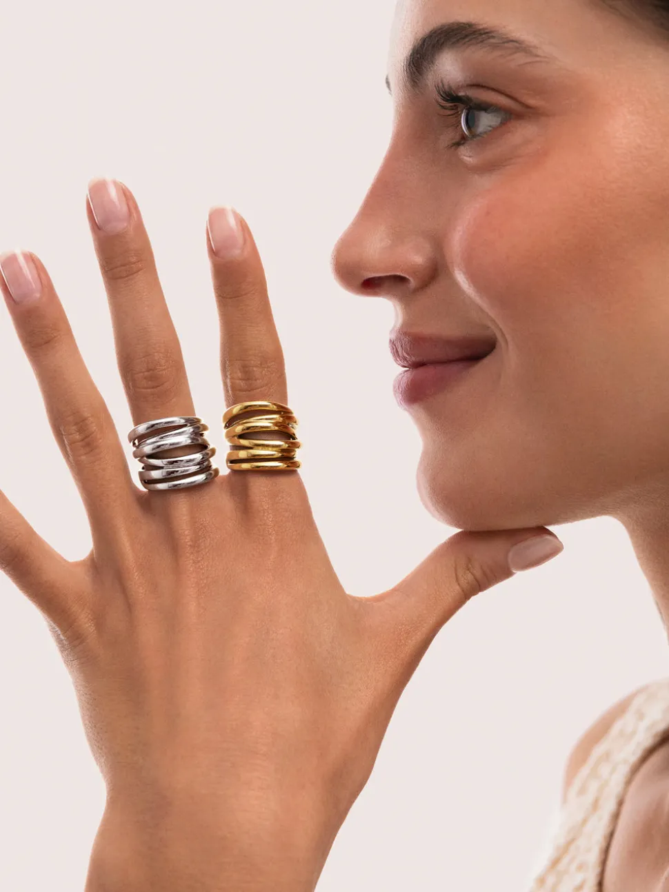 Anillo Ondina Acero