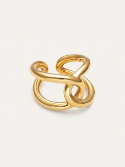 Anillo One Link Acero Baño Oro