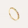 Anillo Orbit Baño Oro