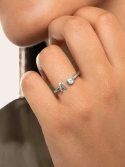 Anillo Personalizado Letter Spark Acero