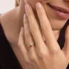 Anillo Rainbow Bubbles Baño Oro