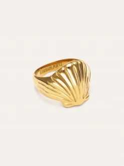 Anillo Shelly Acero Baño Oro