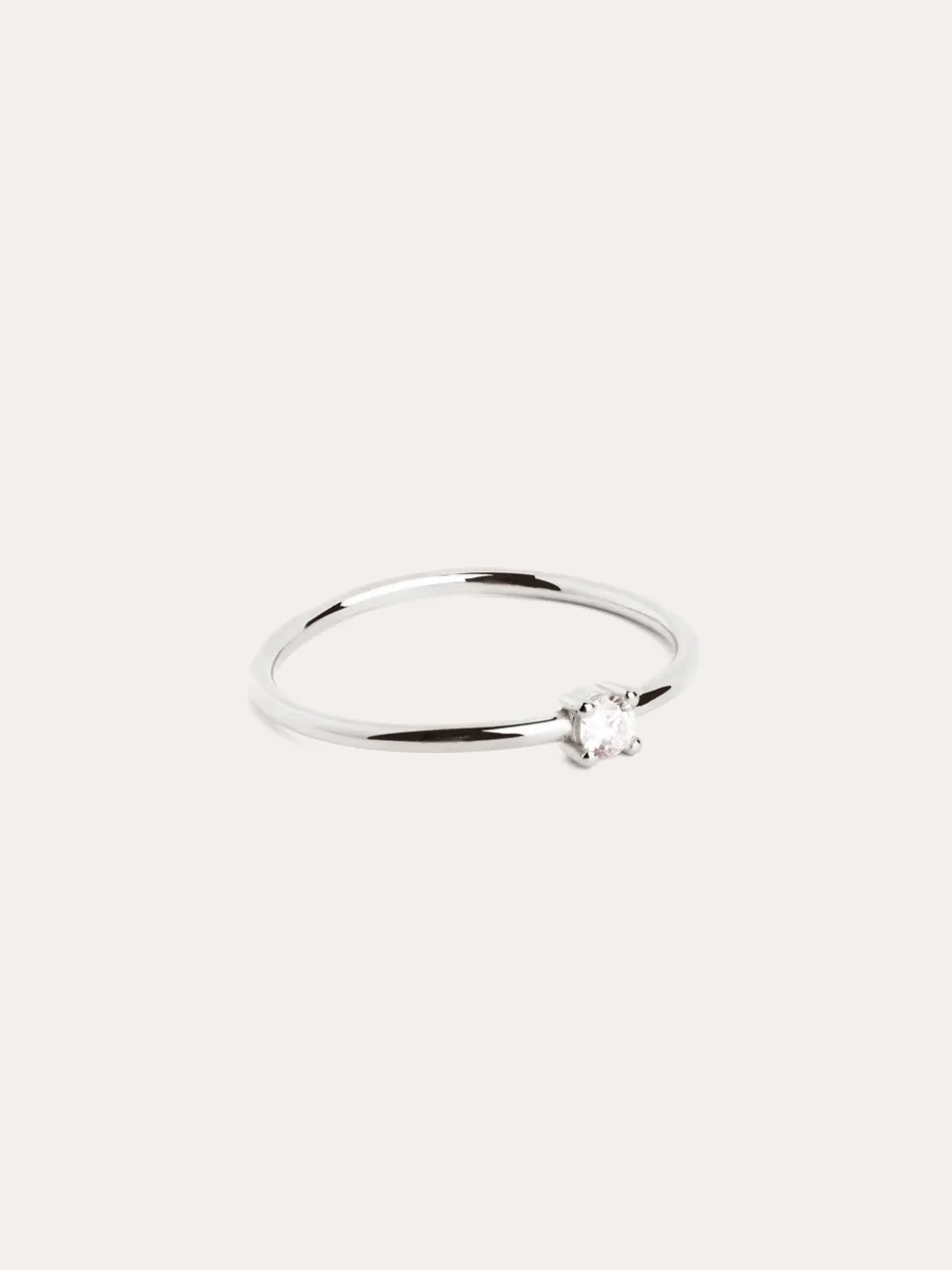 Anillo Single Spark Plata