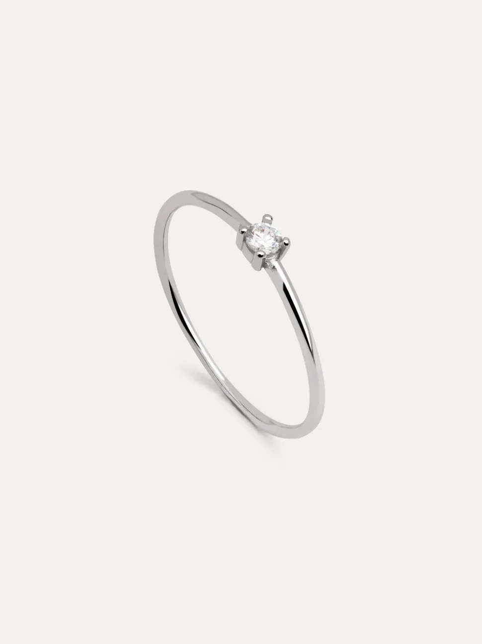 Anillo Single Spark Plata