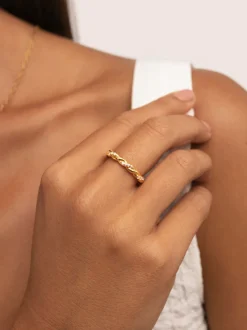 Anillo Tressia Baño Oro