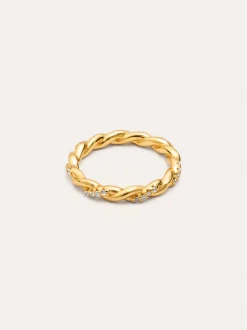 Anillo Tressia Baño Oro