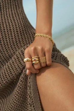 Anillo Tressia Baño Oro