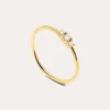 Anillo Trini Spark Plata Baño Oro