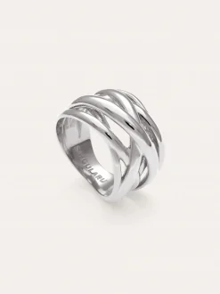 Anillo Triple Cross Acero