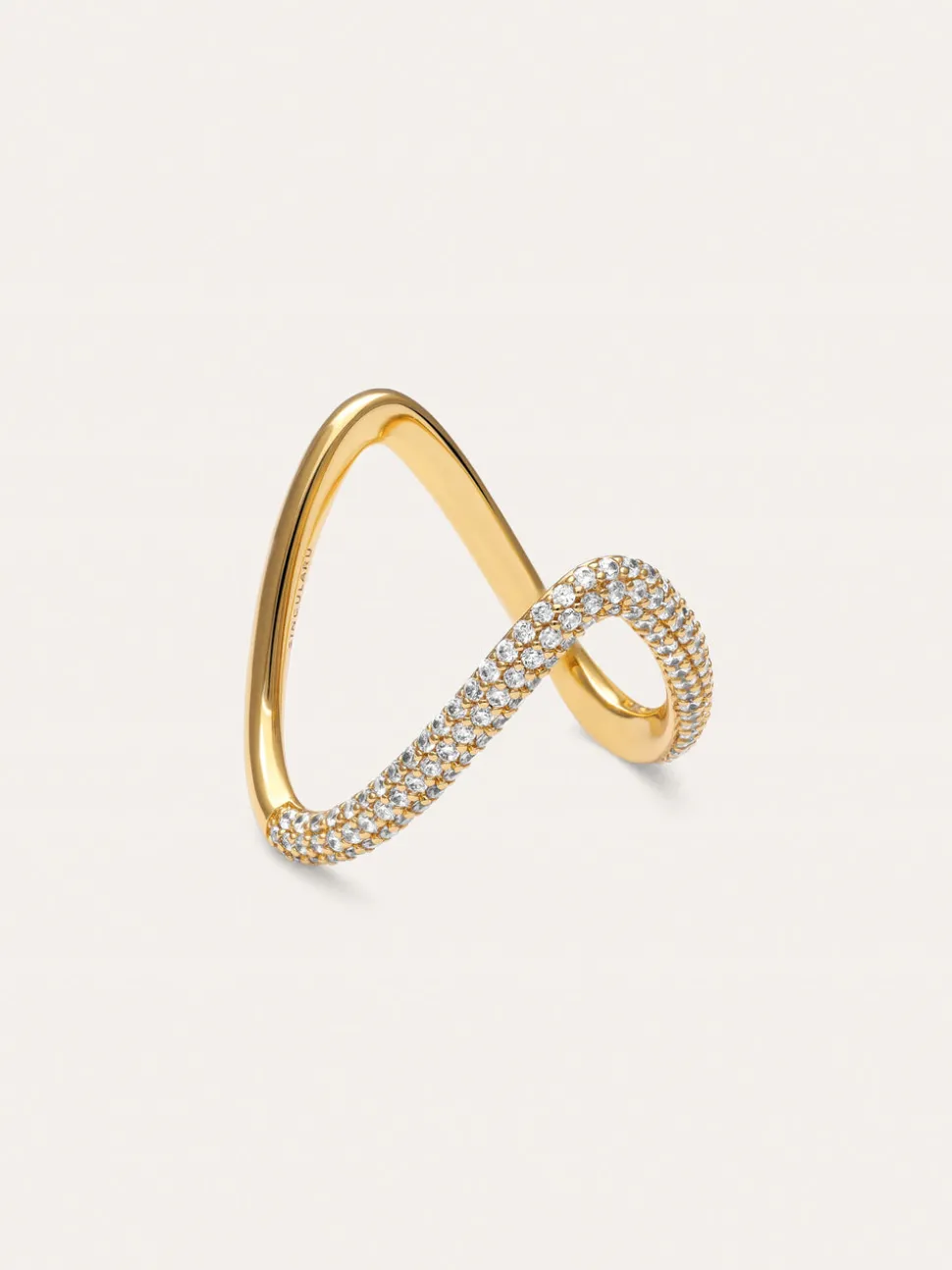Anillo V Scarlett Baño Oro