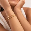 Brazalete Alma Rosé Baño Oro