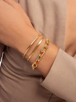 Brazalete Cane Baño Oro