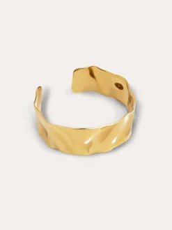 Brazalete Marea Acero Baño Oro