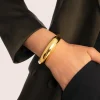 Brazalete Moon Acero Baño Oro