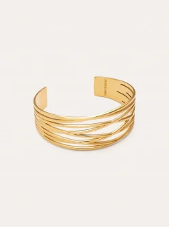 Brazalete Odisea Acero Baño Oro