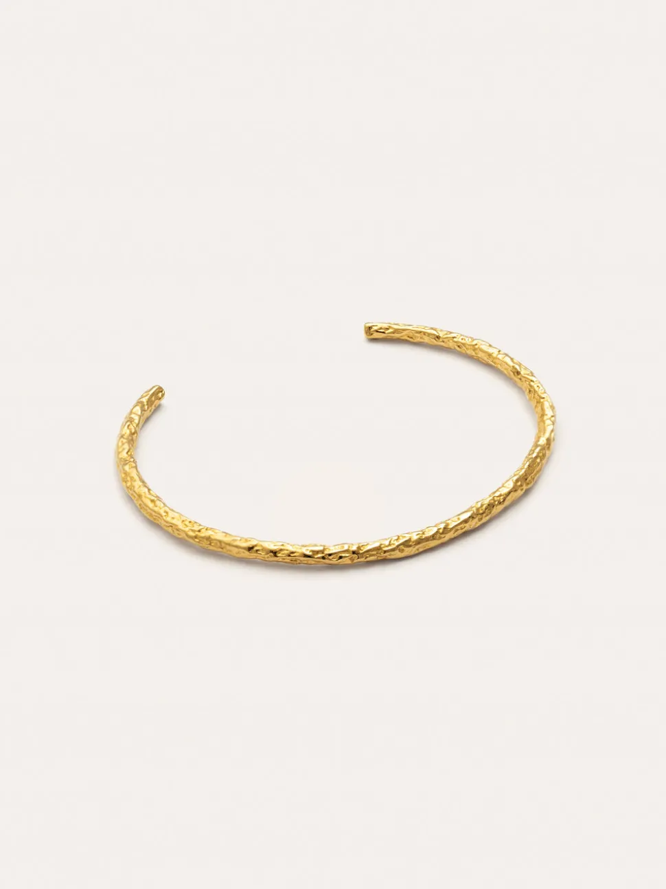 Brazalete Organic River Acero Baño Oro