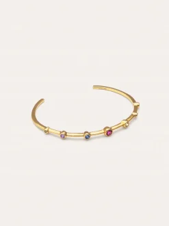 Brazalete Rainbow Bubbles Baño Oro