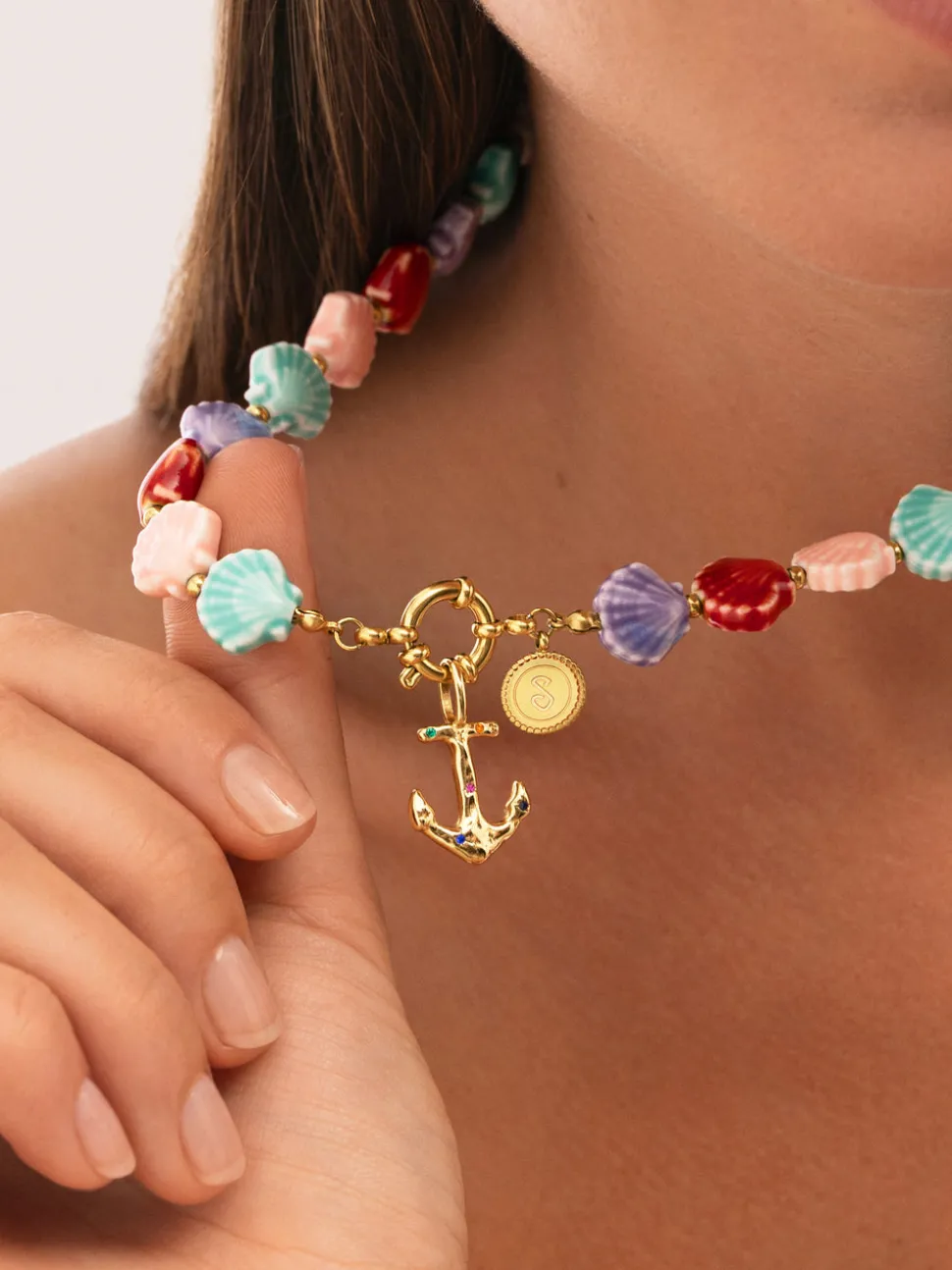 Charm Ancla Baño Oro