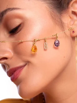 Charm Birthstones Baño Oro