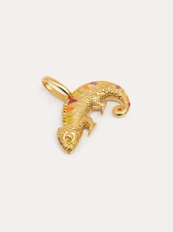Charm Camaleón Enamel Lima Baño Oro