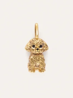 Charm Caniche Toy Baño Oro