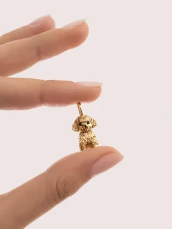 Charm Caniche Toy Baño Oro